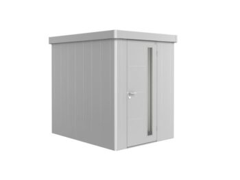 KOVINSKA VRTNA HIKA BIOHORT 180X236X222 CM NEO 2A STANDARD VRATA SREBRNA